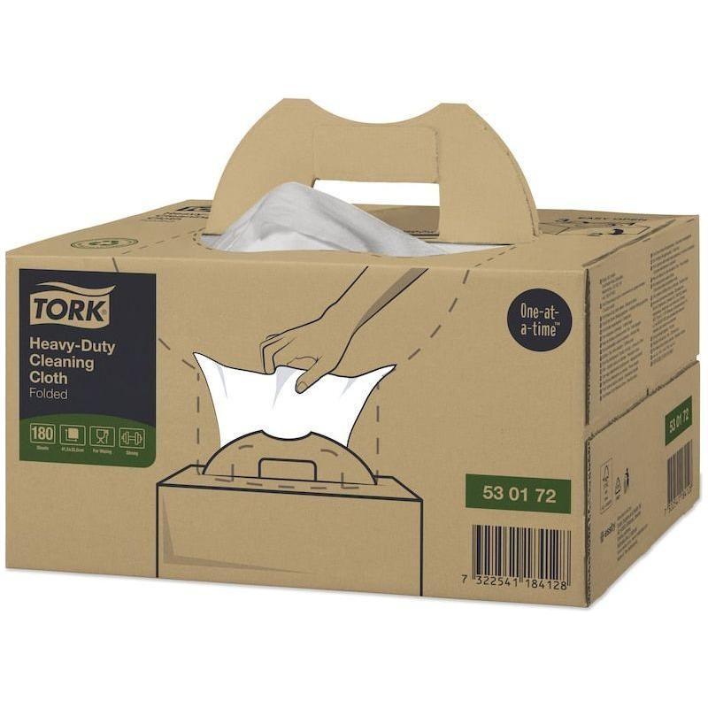 Tork aftørringsklud Handy Box hvid 200 ark W7 530172 - Sikkerhedsgiganten