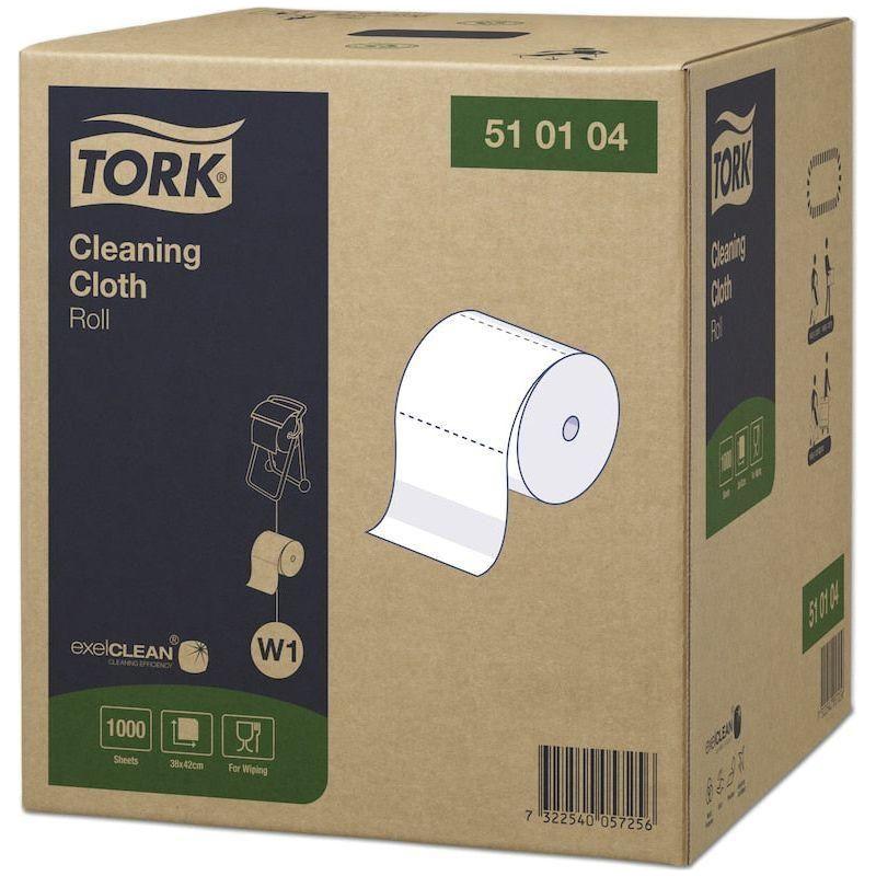 Tork aftørringsklud hvid 380 meter 1000 ark W1 510104 - Sikkerhedsgiganten