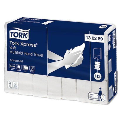 Tork Express Advanced soft håndklædeark 130289 2 - lag hvid 3780 ark H2 - Sikkerhedsgiganten