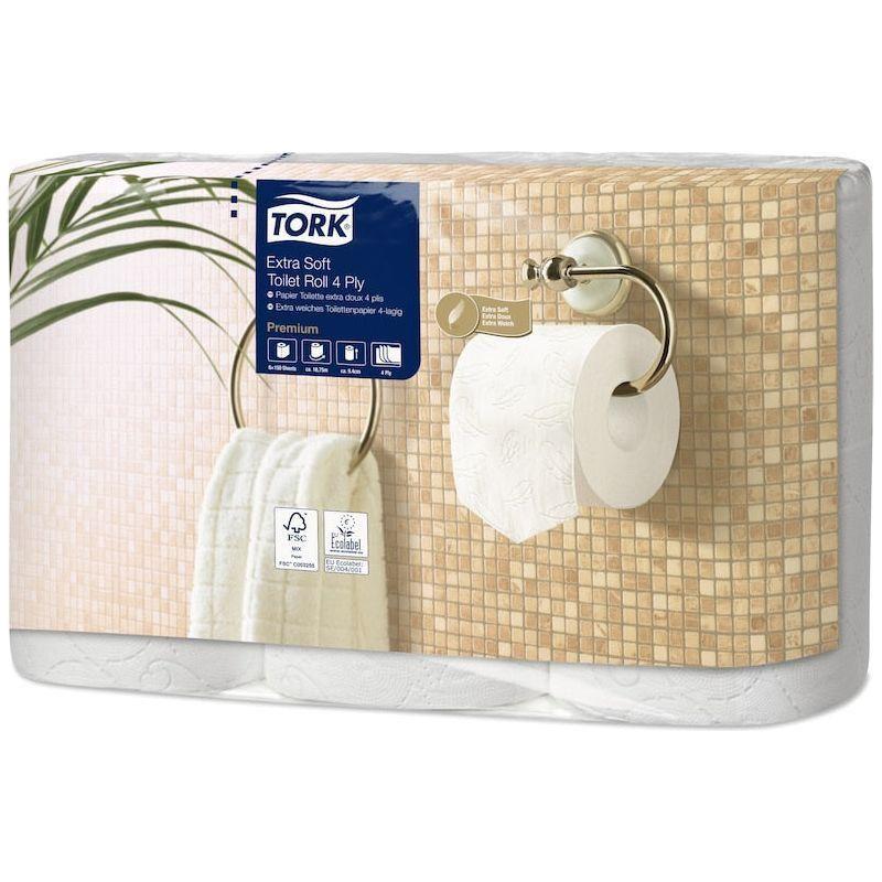 Tork Premium extra soft toiletpapir 4 lag 42 ruller 110406 T4 - Sikkerhedsgiganten
