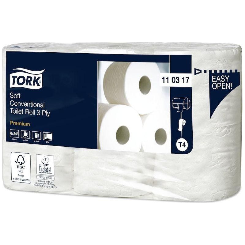 Tork Premium soft toiletpapir 3 lag 42 ruller 110317 T4 - Sikkerhedsgiganten