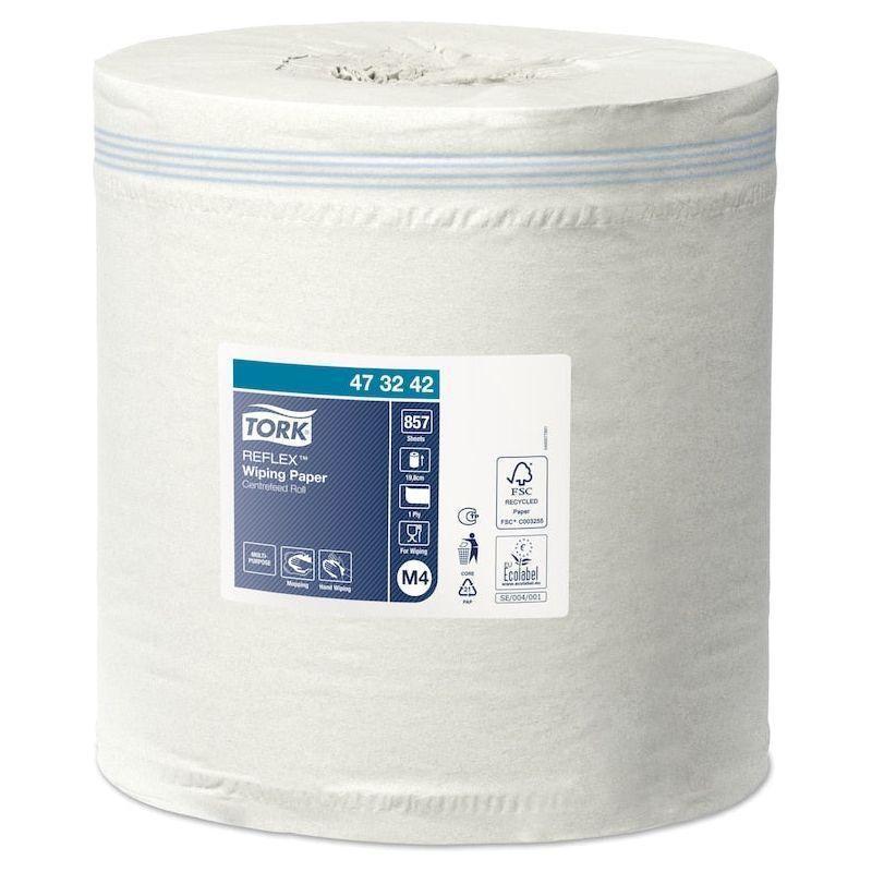 Tork Reflex standard 473242 mini centerfeed rulle hvid 6 ruller M4 - Sikkerhedsgiganten