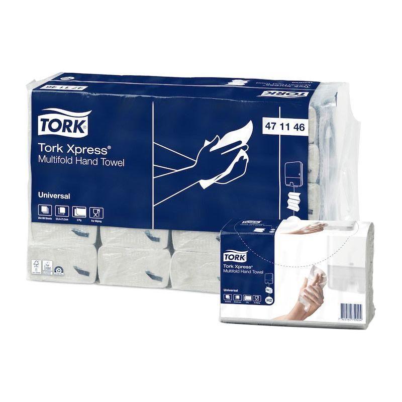 Tork Universal håndklædeark 471146 2 - lag hvid 3800 ark H2 - Sikkerhedsgiganten