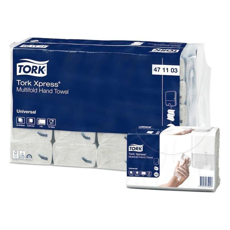 Tork Xpress® Multifold Håndklædeark, Hvid 471103 H2 - Sikkerhedsgiganten