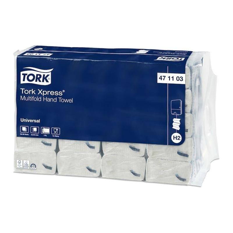Tork Xpress® Multifold Håndklædeark, Hvid 471103 H2 - Sikkerhedsgiganten