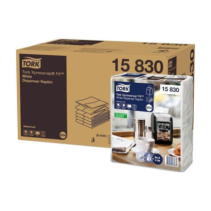 Tork Xpressnap Fit Advanced Serviet, Hvid - 4320 ark - N14 15830 - Sikkerhedsgiganten