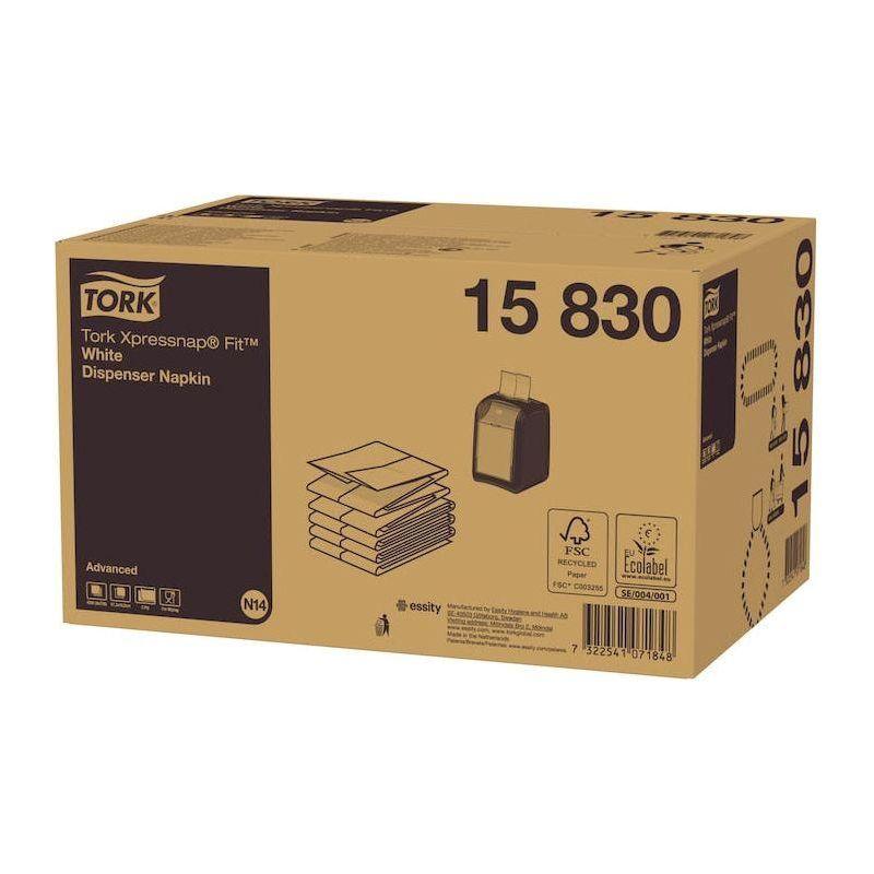 Tork Xpressnap Fit Advanced Serviet, Hvid - 4320 ark - N14 15830 - Sikkerhedsgiganten