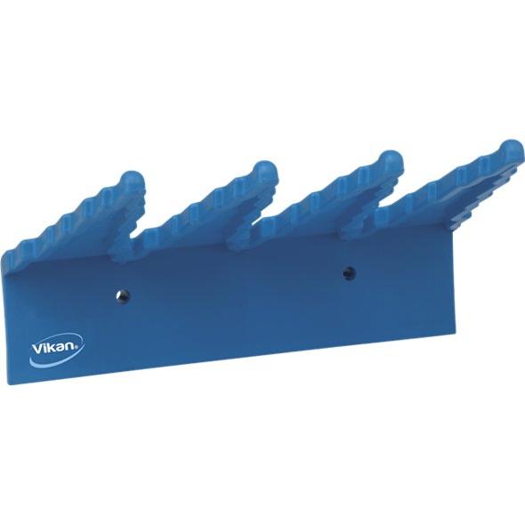 Vægophæng til redskaber, Vikan, 24x17x6cm, blå, PP, 3 redskaber - Sikkerhedsgiganten