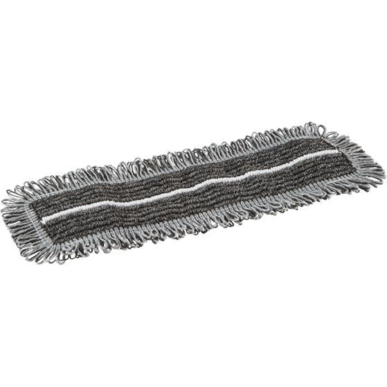 Vikan Fugt - og vådmoppe Damp 47, mørkegrå, mikrofiber, 40 cm, med lommer - Sikkerhedsgiganten