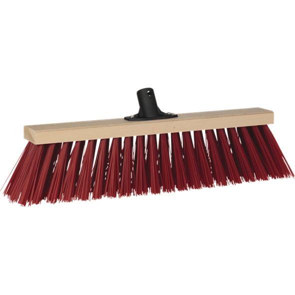Vikan Gadekost med gevind PVC/Træ 38 - 53 cm, stive børstehår - Sikkerhedsgiganten