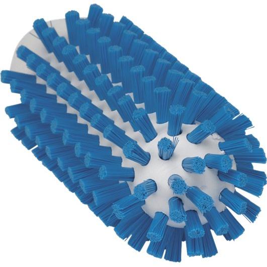 Vikan Rørbørstehoved 14cm, Ø5cm, rød, PP/polyester/rustfrit stål, stive børstehår 53805 - Sikkerhedsgiganten