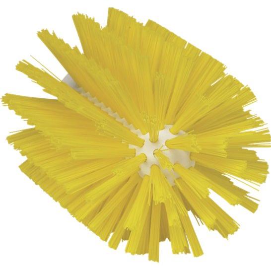 Vikan Rørbørstehoved 17cm, Ø10.3cm PP/polyester/rustfrit stål, medium børstehår 53801 - Sikkerhedsgiganten