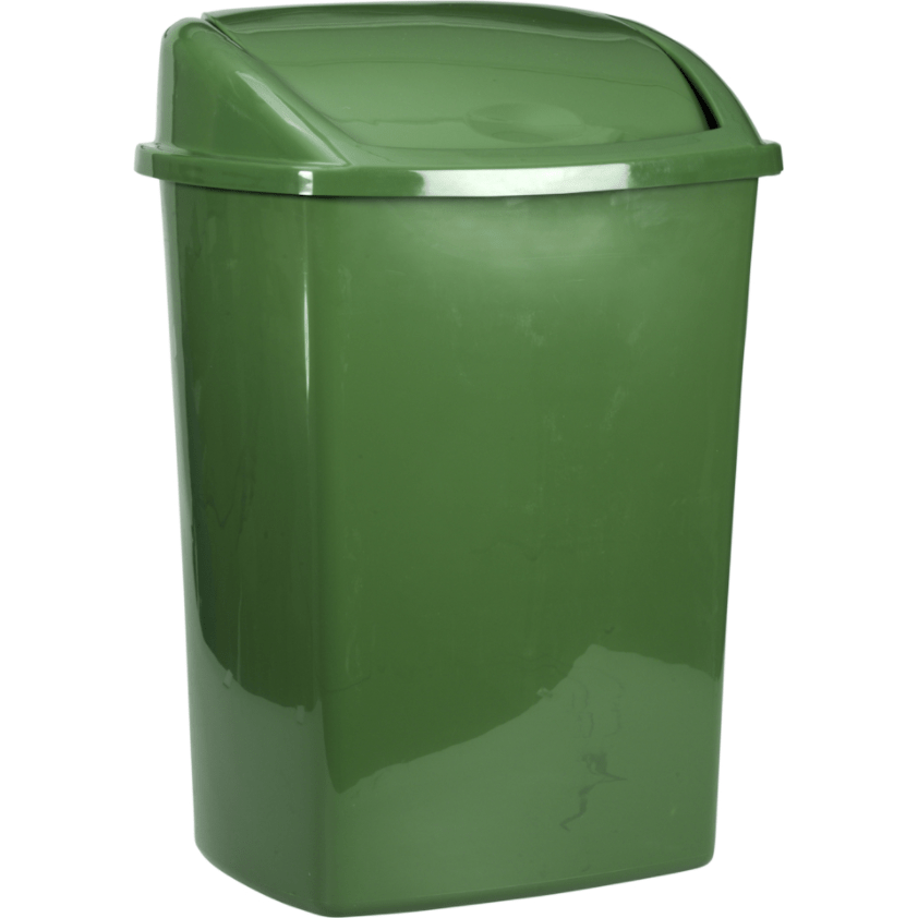 Abena - Plastik Affaldsspand med sving låg 15 Liter - Sikkerhedsgiganten