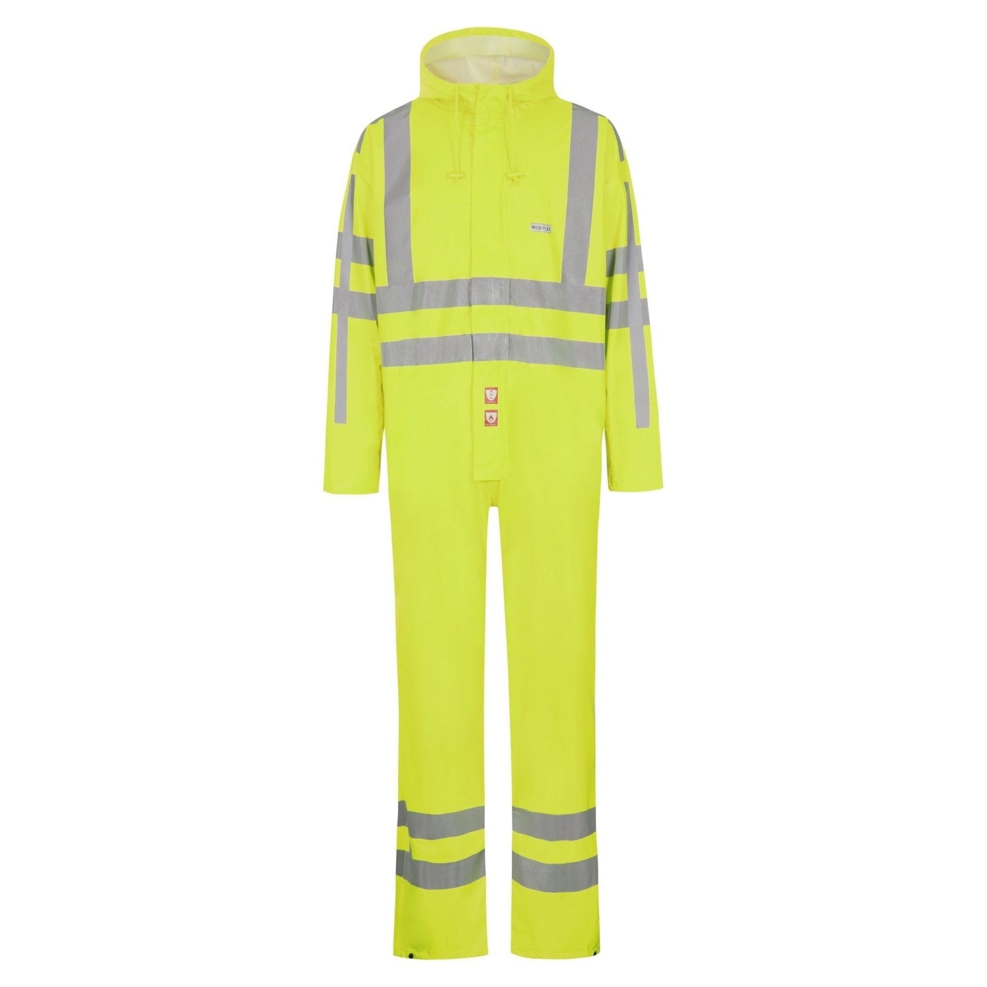 Lyngsøe brandhæmmende Hi - vis regnkedeldragt m. RWS - Reflekser PU FR - LR57 - RWS - Sikkerhedsgiganten