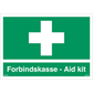 Skilt Forbindskasse - Aid kit 400670