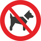 Skilt Hunde forbudt F161