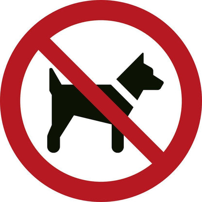 Skilt Hunde forbudt F161