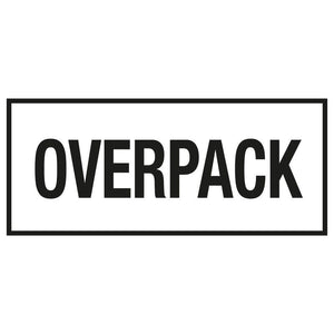 Skilt Overpack fareseddel