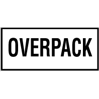 Skilt Overpack fareseddel