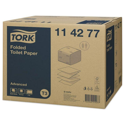 Tork Premium extra soft toiletpapir i ark 2 lag 114277  T3 (9072 Ark)